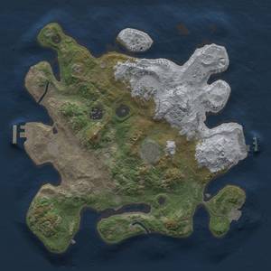 Thumbnail Rust Map: Procedural Map, Size: 3000, Seed: 1442931293, 12 Monuments