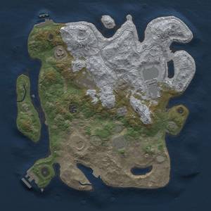 Thumbnail Rust Map: Procedural Map, Size: 3500, Seed: 1880062500, 15 Monuments