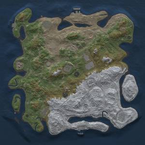 Thumbnail Rust Map: Procedural Map, Size: 4250, Seed: 2136262964, 19 Monuments