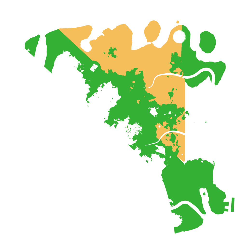 Biome Rust Map: Procedural Map, Size: 3500, Seed: 848431438