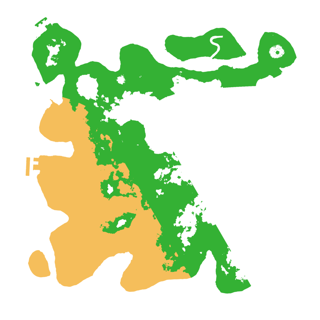 Biome Rust Map: Procedural Map, Size: 3500, Seed: 151451205
