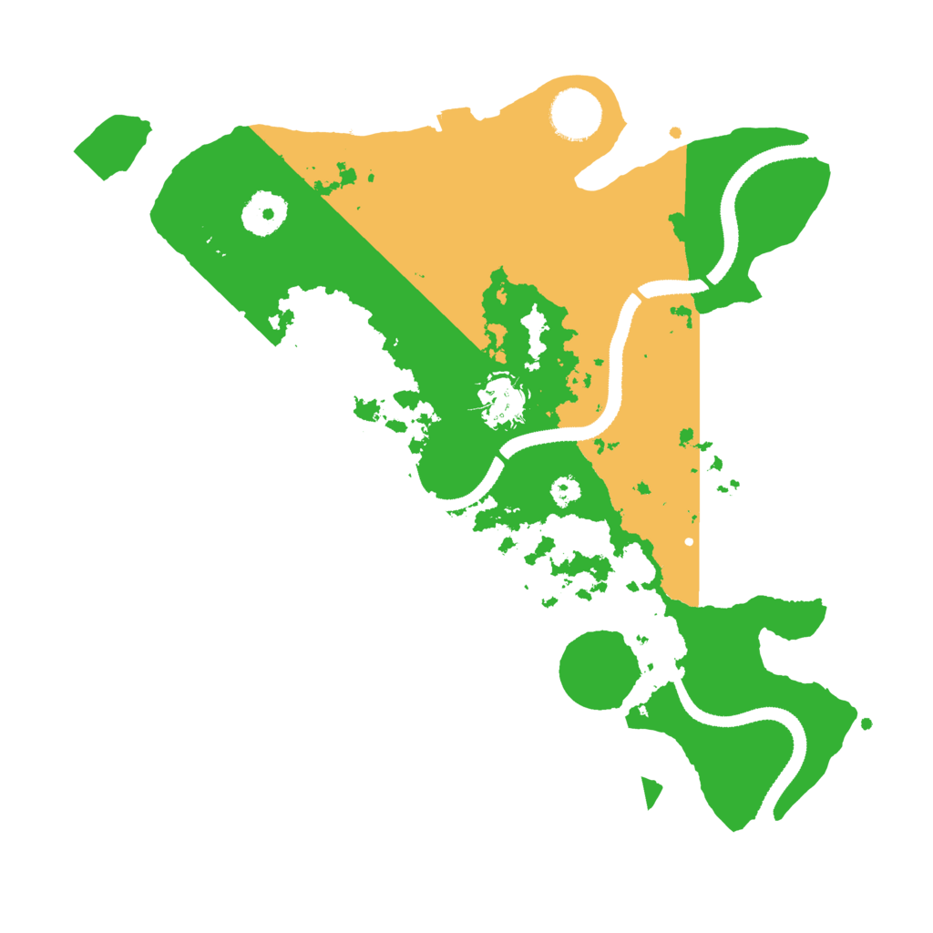 Biome Rust Map: Procedural Map, Size: 3200, Seed: 436325959