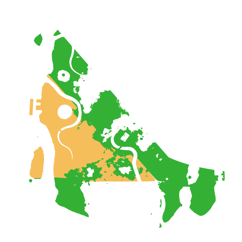 Biome Rust Map: Procedural Map, Size: 3000, Seed: 45374854