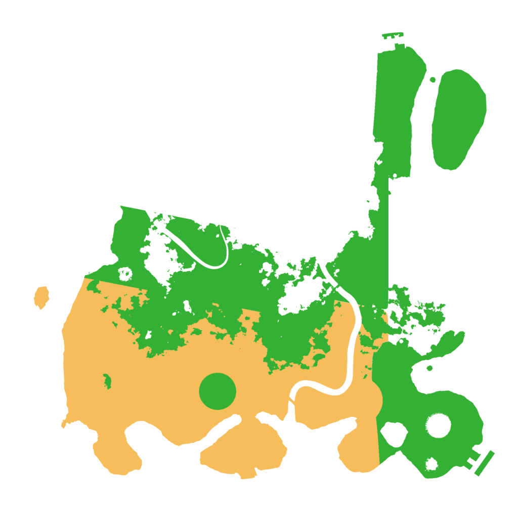 Biome Rust Map: Procedural Map, Size: 3700, Seed: 74561897