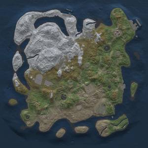 Thumbnail Rust Map: Procedural Map, Size: 3800, Seed: 828, 17 Monuments