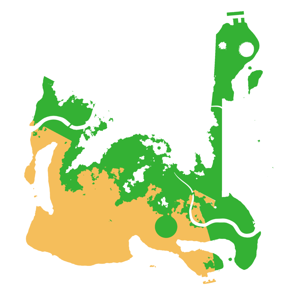 Biome Rust Map: Procedural Map, Size: 3500, Seed: 1111307311