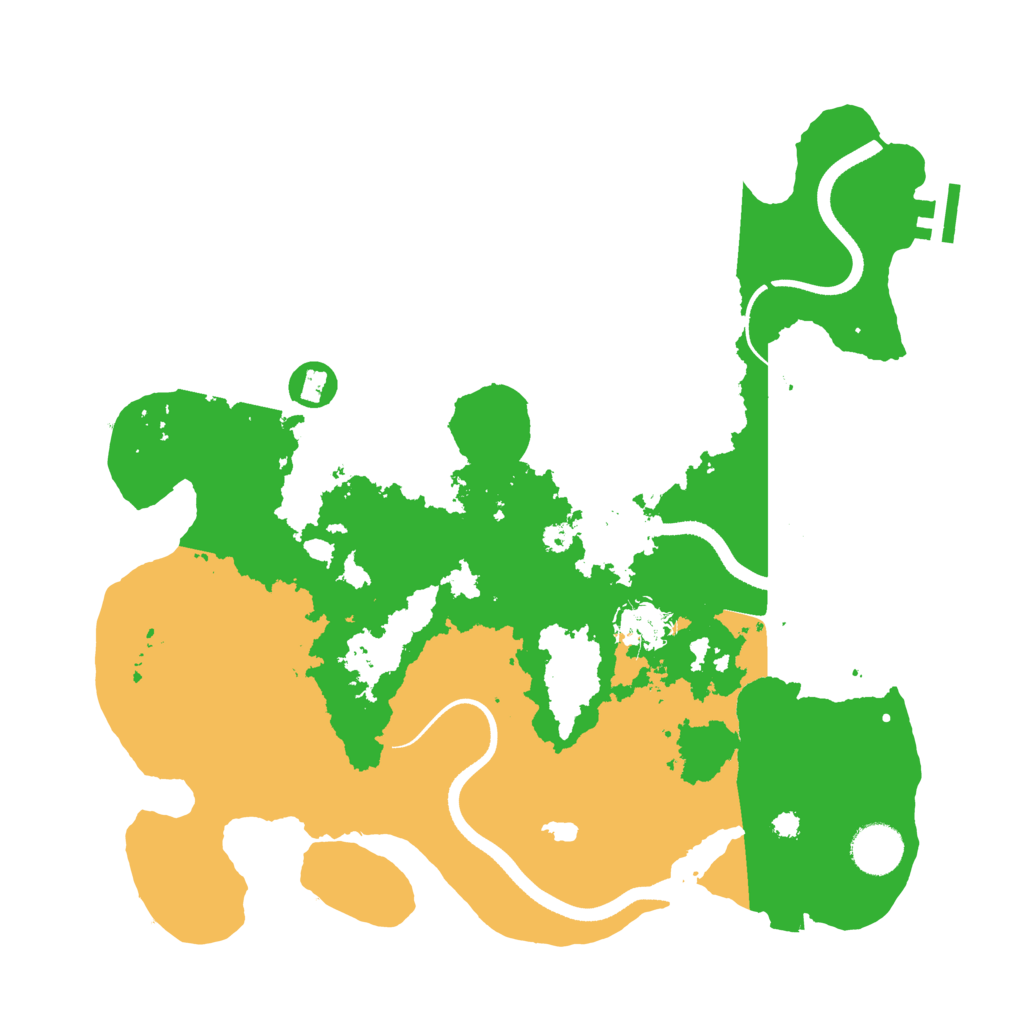 Biome Rust Map: Procedural Map, Size: 3500, Seed: 181546621