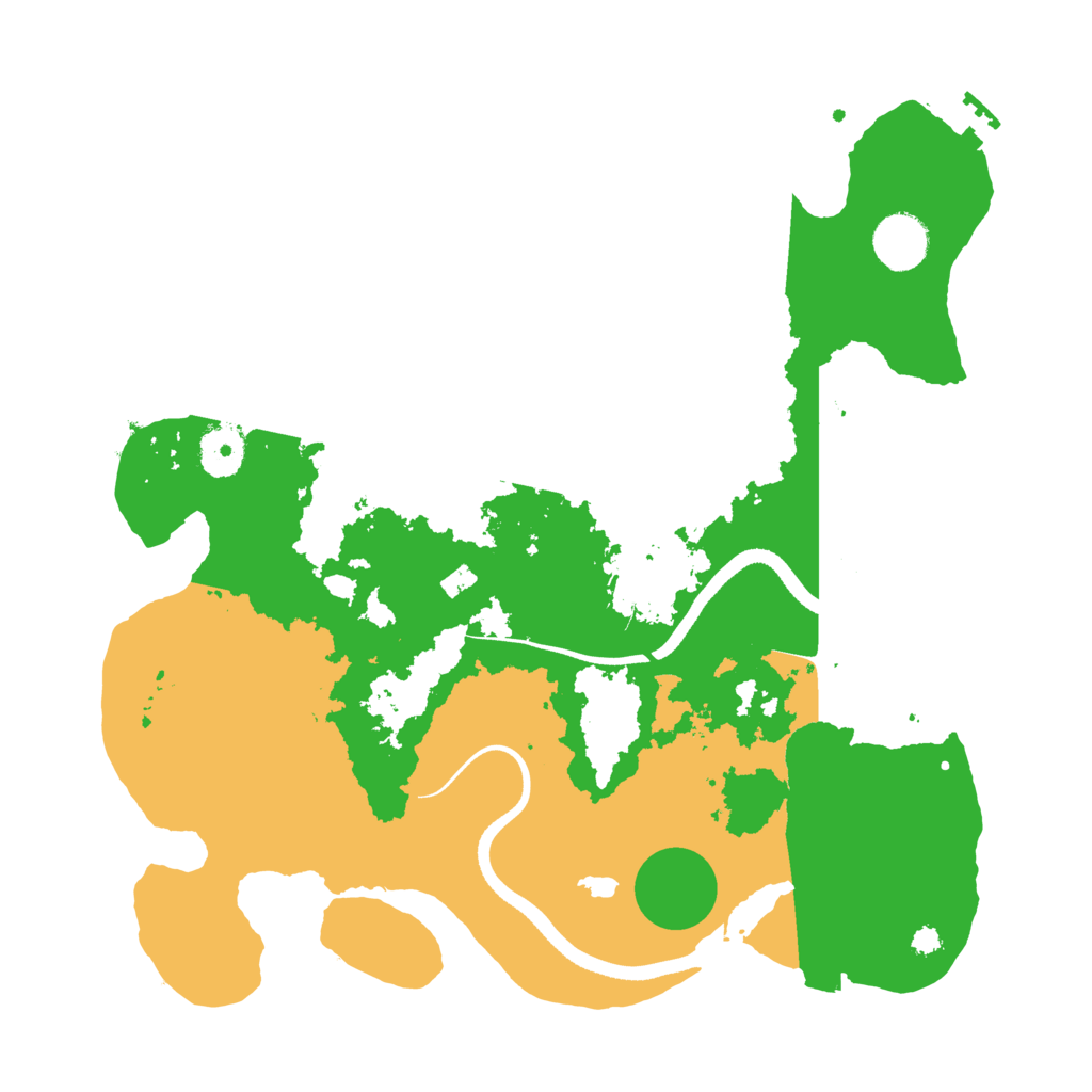 Biome Rust Map: Procedural Map, Size: 3500, Seed: 181546621