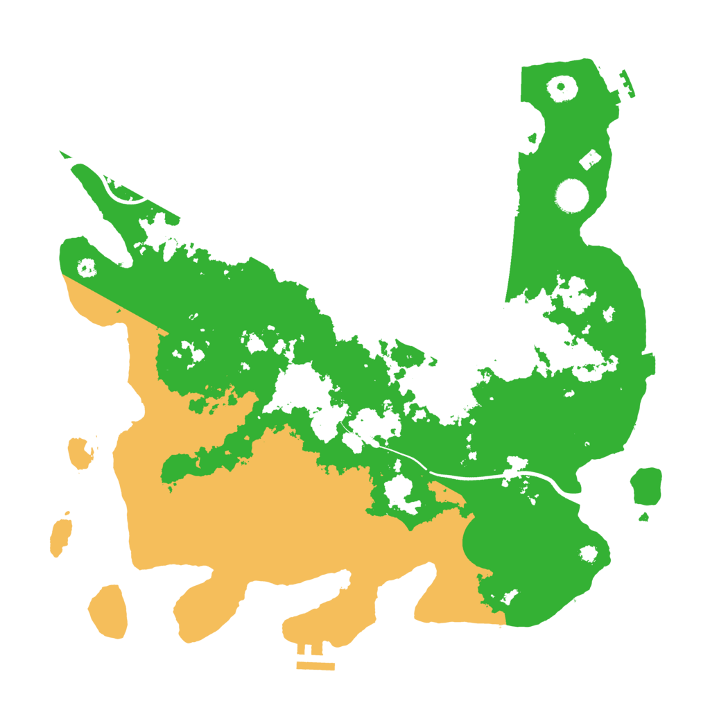 Biome Rust Map: Procedural Map, Size: 3750, Seed: 45089