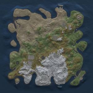 Thumbnail Rust Map: Procedural Map, Size: 3850, Seed: 974867338, 18 Monuments