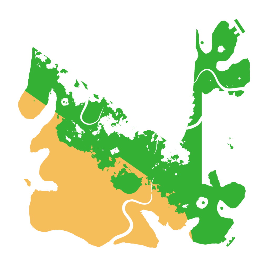 Biome Rust Map: Procedural Map, Size: 3500, Seed: 11006075