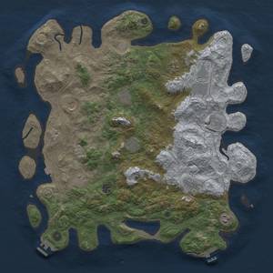 Thumbnail Rust Map: Procedural Map, Size: 4500, Seed: 8011917, 19 Monuments