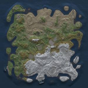 Thumbnail Rust Map: Procedural Map, Size: 4250, Seed: 1145144080, 19 Monuments