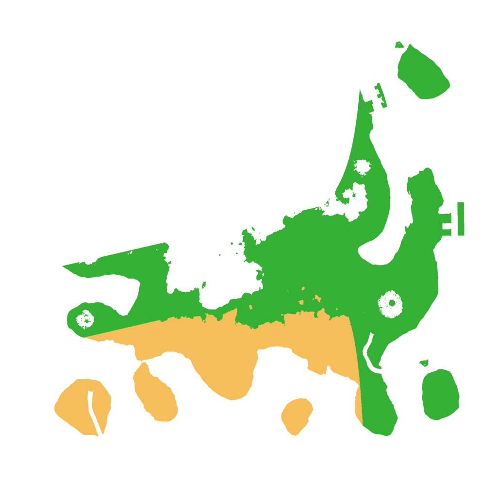 Biome Rust Map: Procedural Map, Size: 3000, Seed: 30418