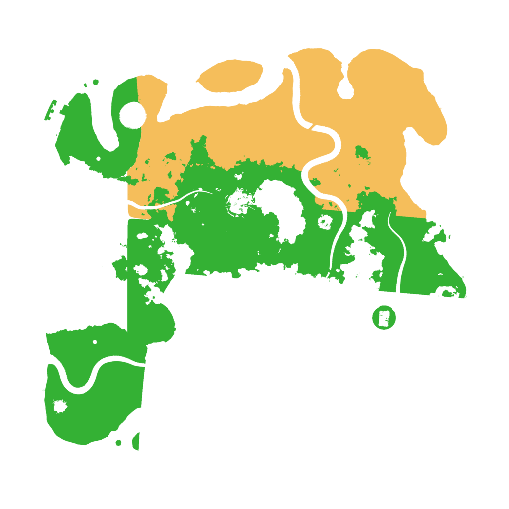 Biome Rust Map: Procedural Map, Size: 3500, Seed: 628824486