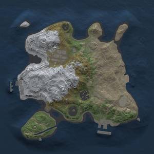 Thumbnail Rust Map: Procedural Map, Size: 2300, Seed: 1123123, 9 Monuments