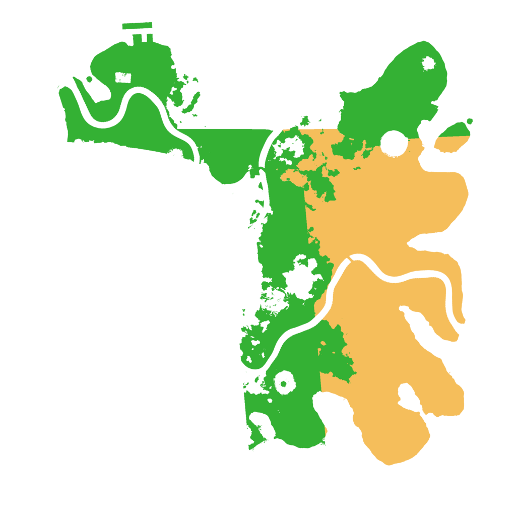 Biome Rust Map: Procedural Map, Size: 3500, Seed: 84808016