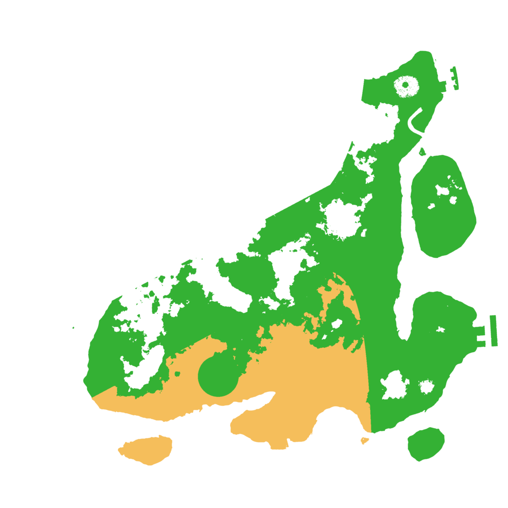 Biome Rust Map: Procedural Map, Size: 3300, Seed: 1989418614