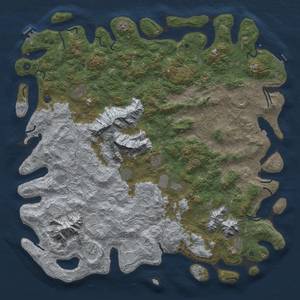 Thumbnail Rust Map: Procedural Map, Size: 6000, Seed: 814229, 19 Monuments