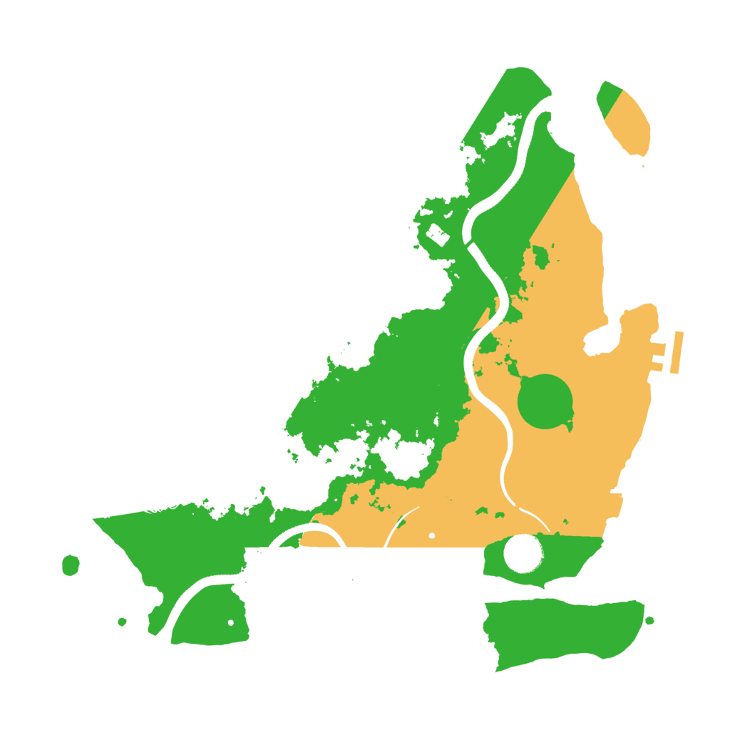 Biome Rust Map: Procedural Map, Size: 3500, Seed: 533