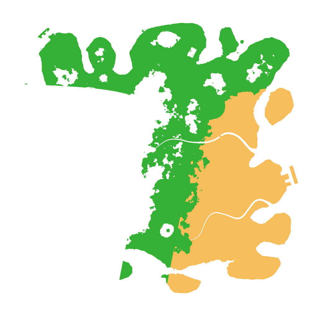 Biome Rust Map: Procedural Map, Size: 3500, Seed: 1707755538