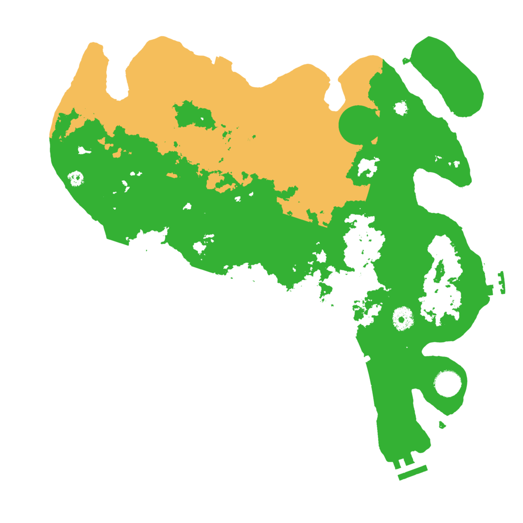 Biome Rust Map: Procedural Map, Size: 3500, Seed: 123453463