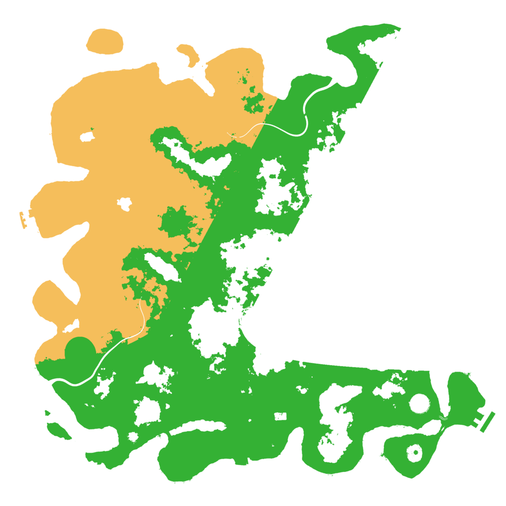 Biome Rust Map: Procedural Map, Size: 4500, Seed: 551501590
