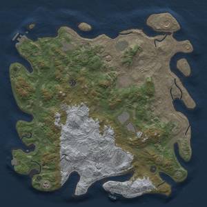 Thumbnail Rust Map: Procedural Map, Size: 4500, Seed: 972090061, 19 Monuments