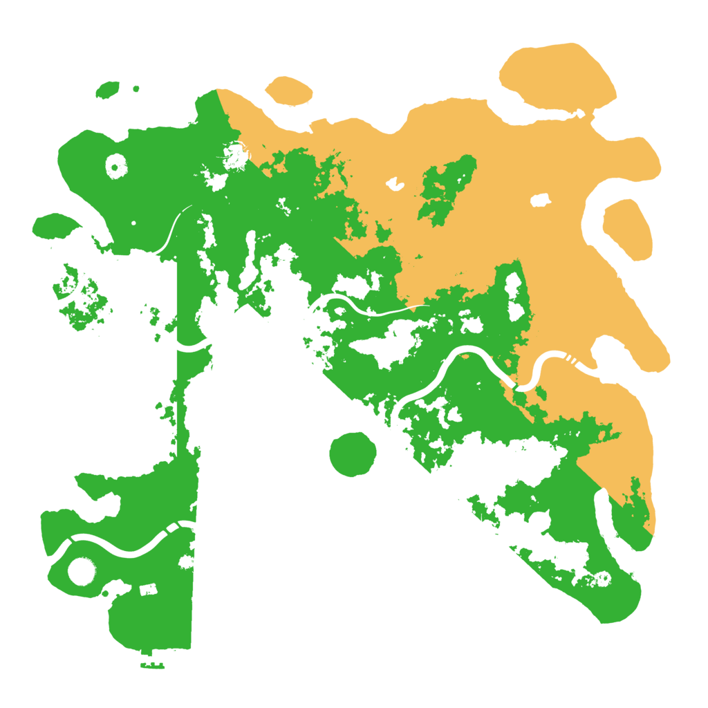 Biome Rust Map: Procedural Map, Size: 4500, Seed: 972090061
