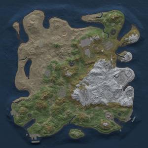 Thumbnail Rust Map: Procedural Map, Size: 3800, Seed: 22999853, 18 Monuments