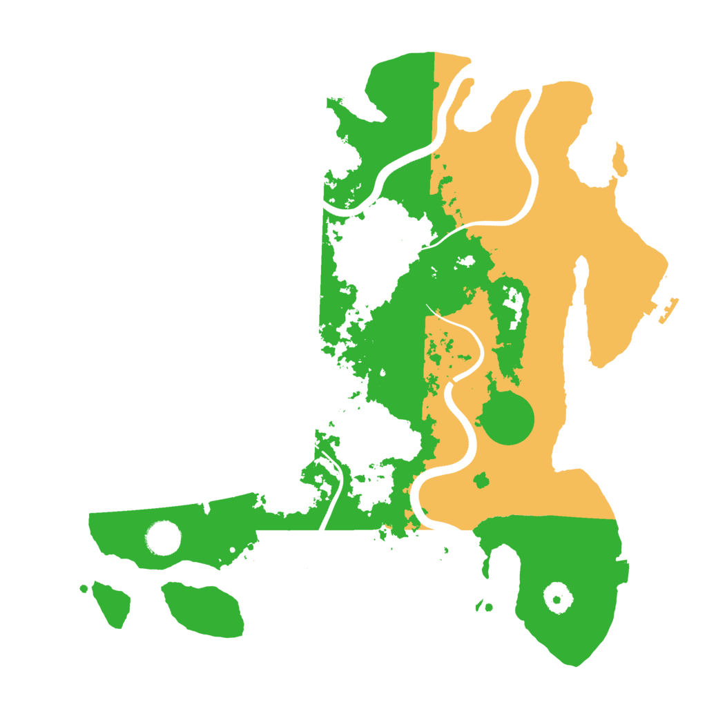 Biome Rust Map: Procedural Map, Size: 3600, Seed: 229265767