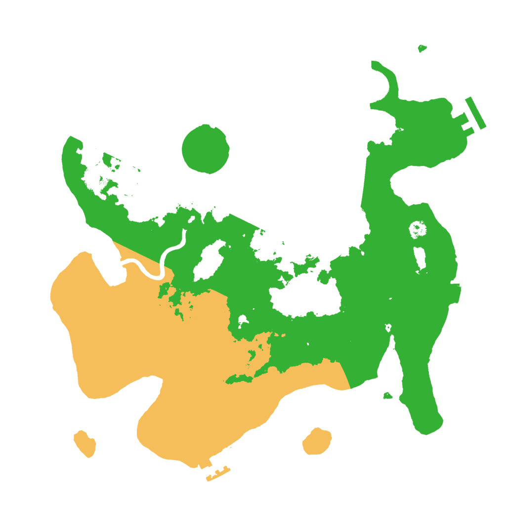 Biome Rust Map: Procedural Map, Size: 3000, Seed: 289225097