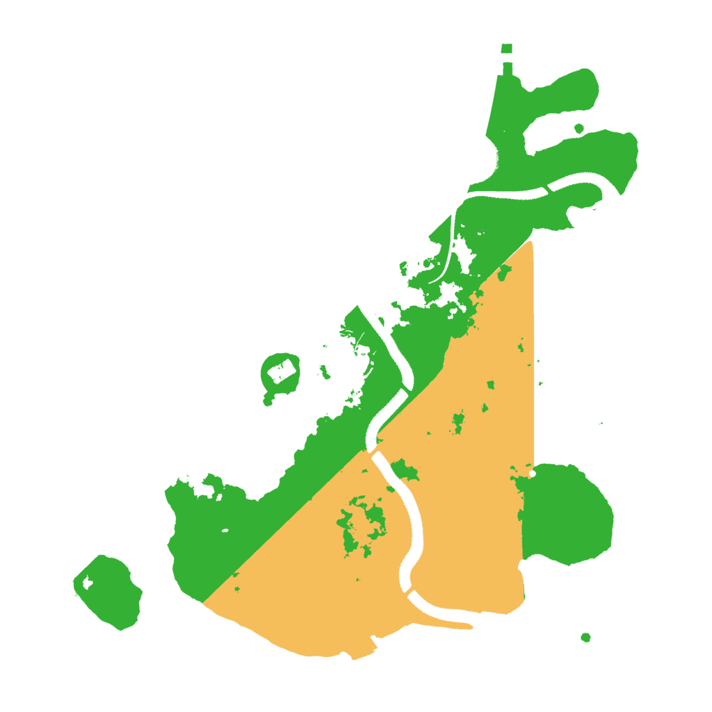 Biome Rust Map: Procedural Map, Size: 3000, Seed: 7096254