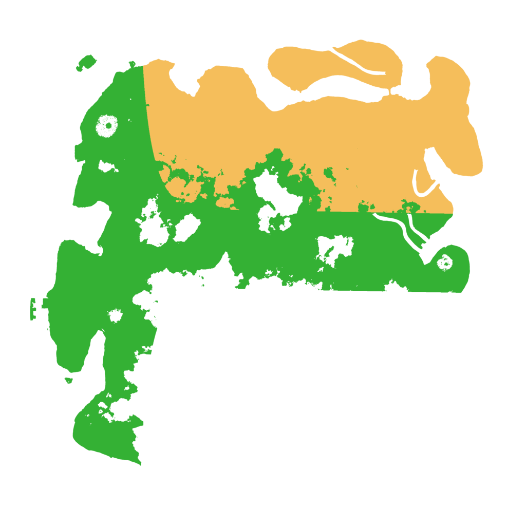 Biome Rust Map: Procedural Map, Size: 3600, Seed: 12007