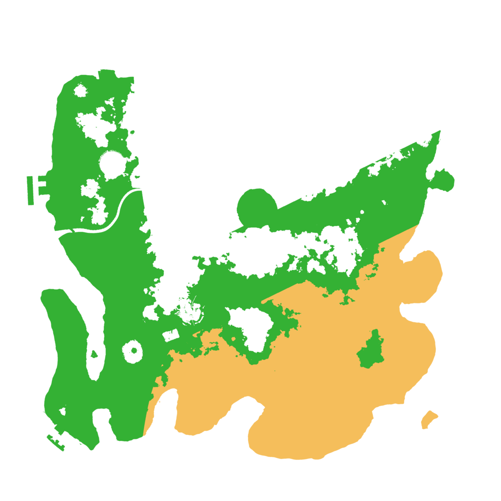 Biome Rust Map: Procedural Map, Size: 3500, Seed: 74214181