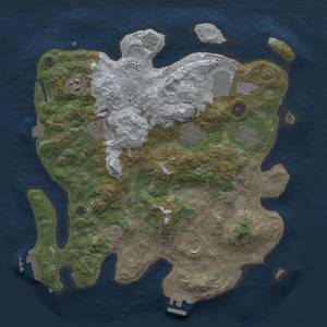 Thumbnail Rust Map: Procedural Map, Size: 3500, Seed: 74214181, 15 Monuments