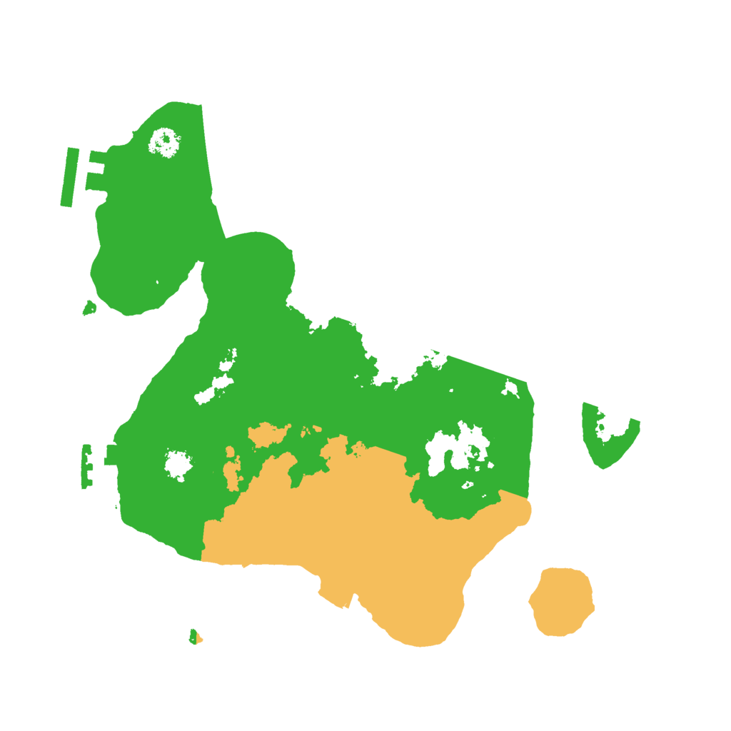 Biome Rust Map: Procedural Map, Size: 2500, Seed: 711469419