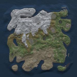 Thumbnail Rust Map: Procedural Map, Size: 3500, Seed: 1571882375, 15 Monuments