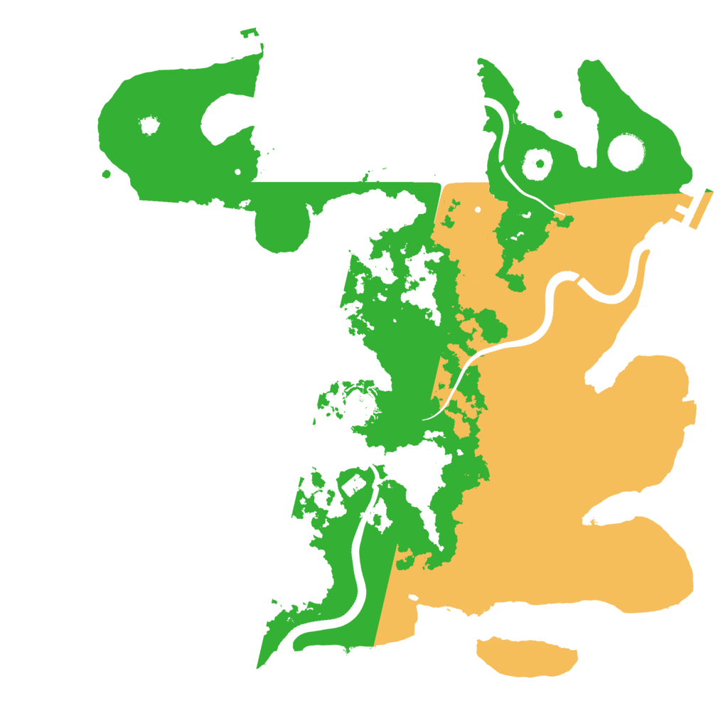 Biome Rust Map: Procedural Map, Size: 3500, Seed: 595630495