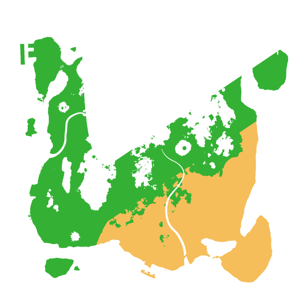 Biome Rust Map: Procedural Map, Size: 3000, Seed: 9263548