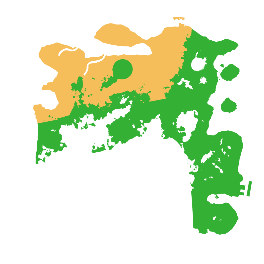 Biome Rust Map: Procedural Map, Size: 3500, Seed: 374412969