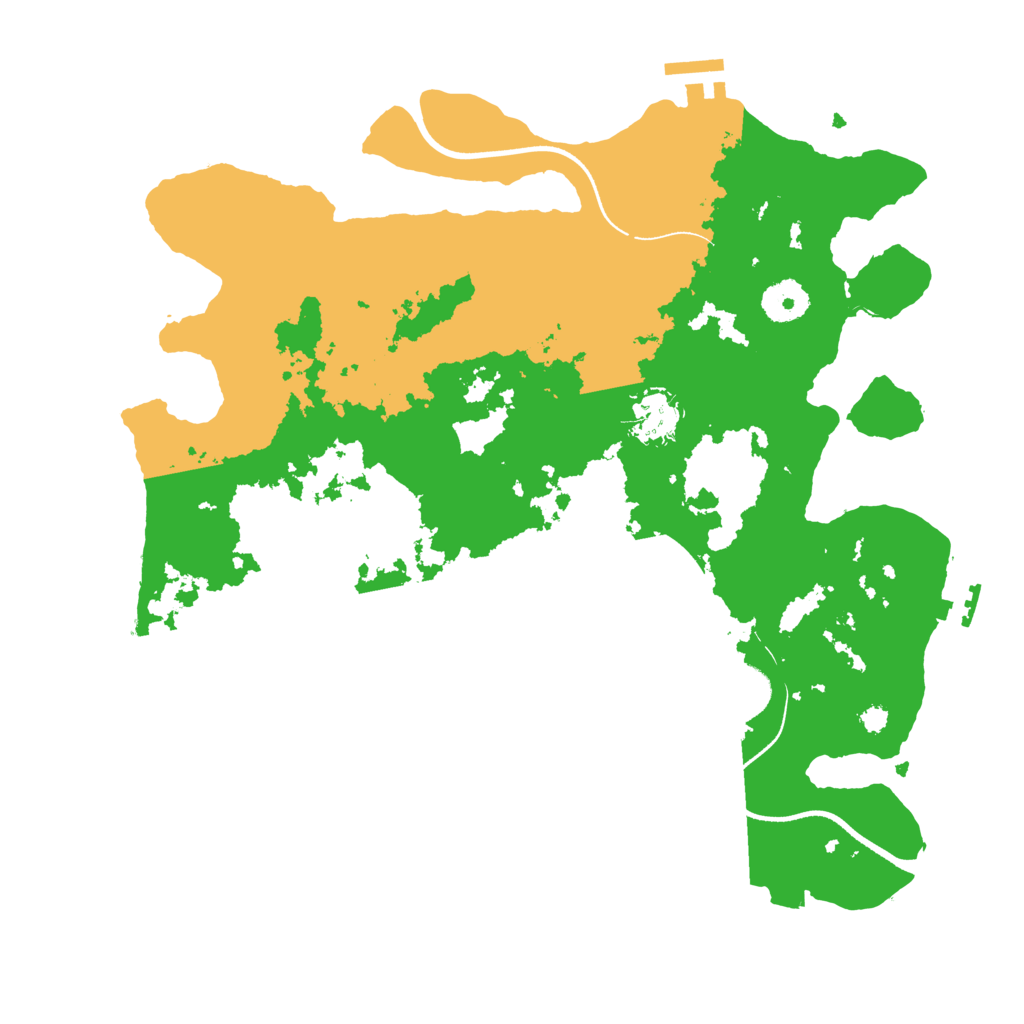 Biome Rust Map: Procedural Map, Size: 3500, Seed: 374412969