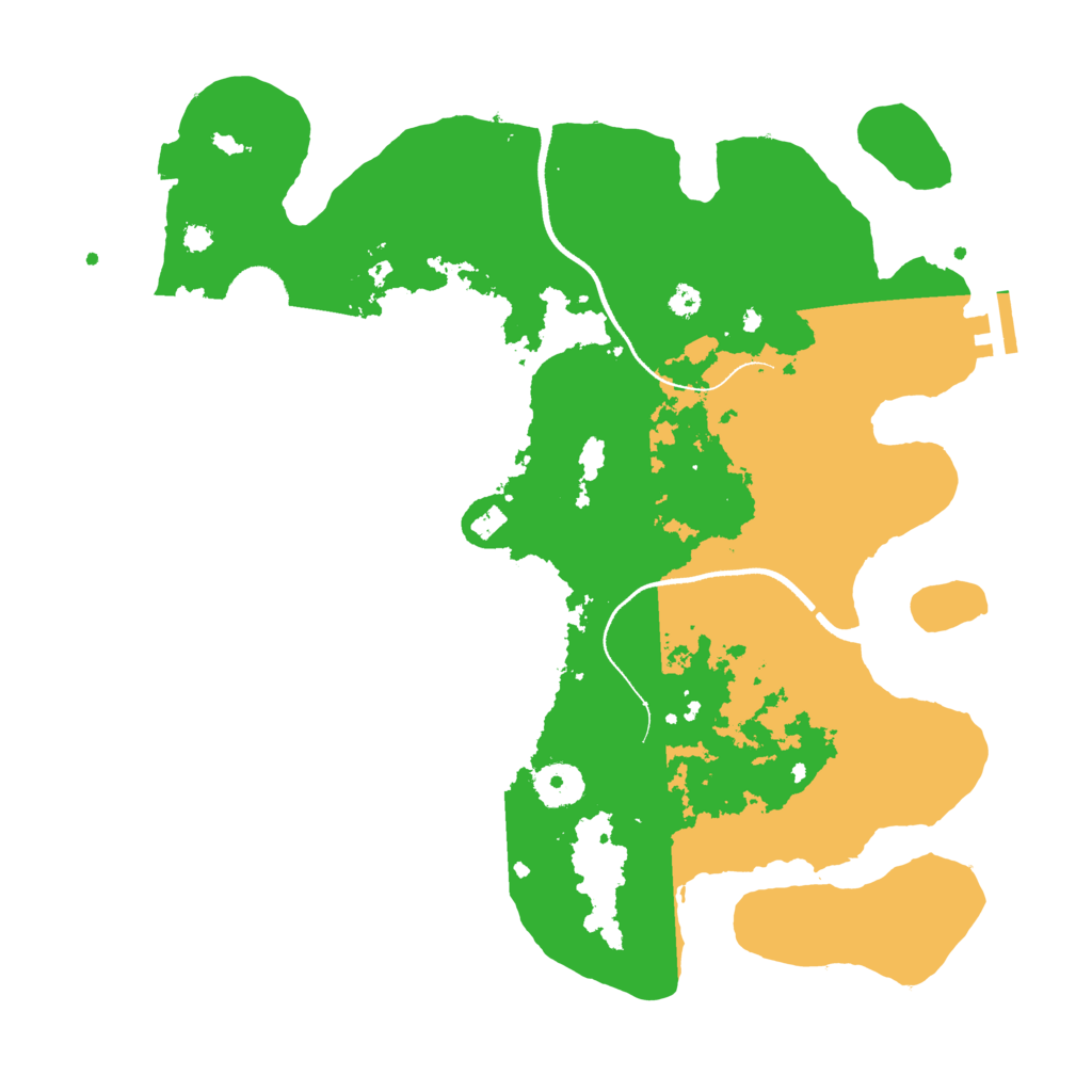 Biome Rust Map: Procedural Map, Size: 3500, Seed: 729633