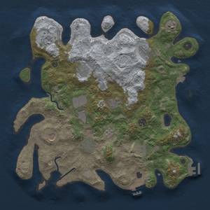 Thumbnail Rust Map: Procedural Map, Size: 3750, Seed: 1036675795, 19 Monuments