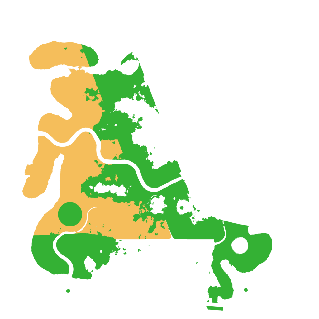 Biome Rust Map: Procedural Map, Size: 3500, Seed: 39763011