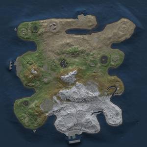 Thumbnail Rust Map: Procedural Map, Size: 2750, Seed: 397391784, 12 Monuments