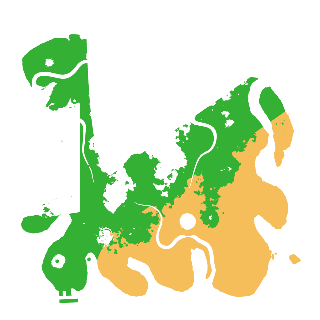 Biome Rust Map: Procedural Map, Size: 3500, Seed: 419472126