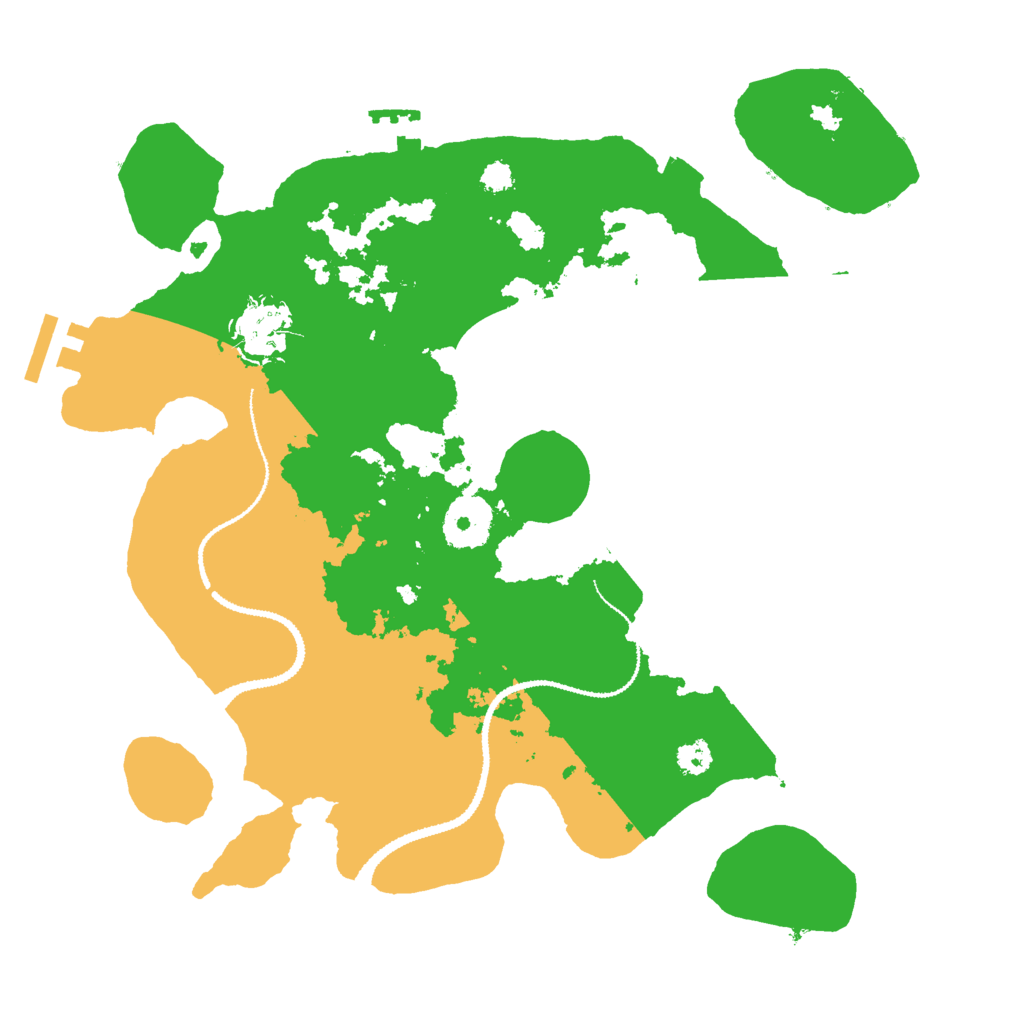 Biome Rust Map: Procedural Map, Size: 3000, Seed: 8910