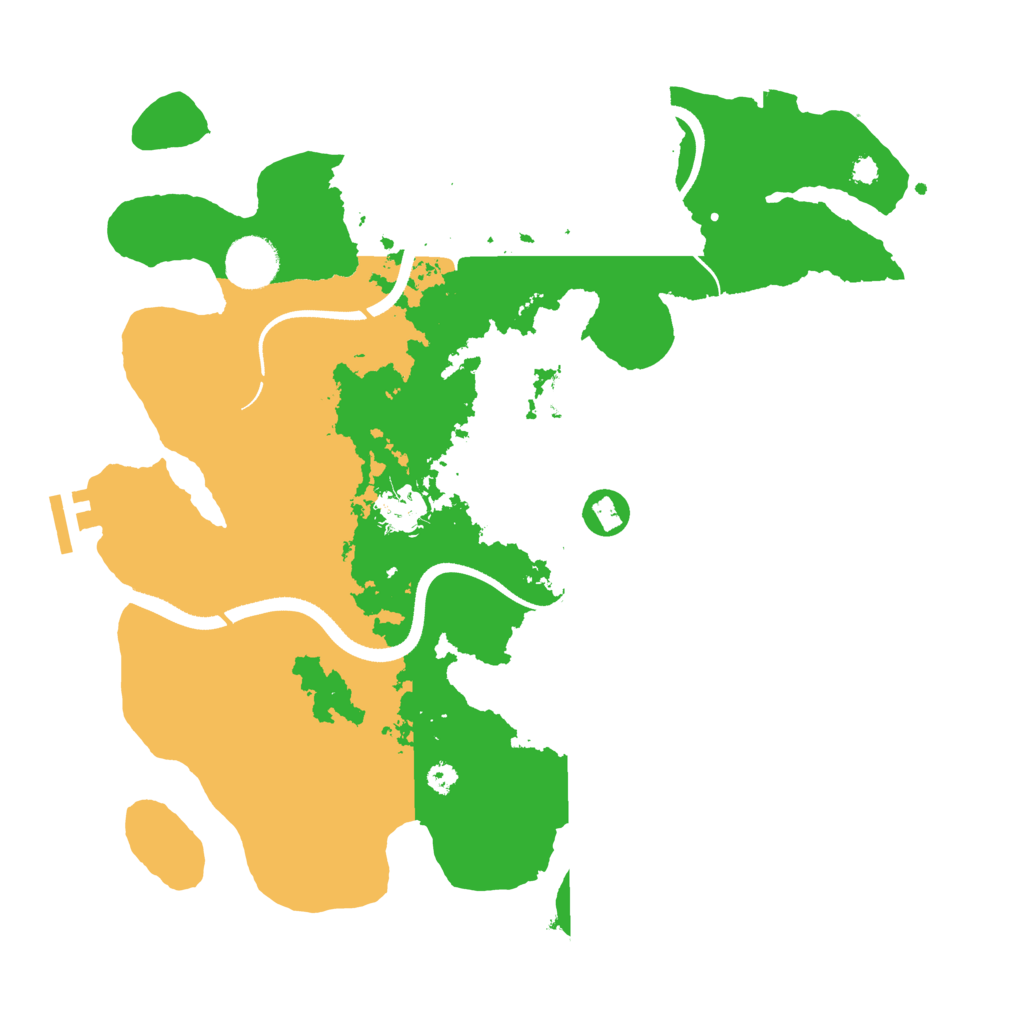 Biome Rust Map: Procedural Map, Size: 3500, Seed: 191686404