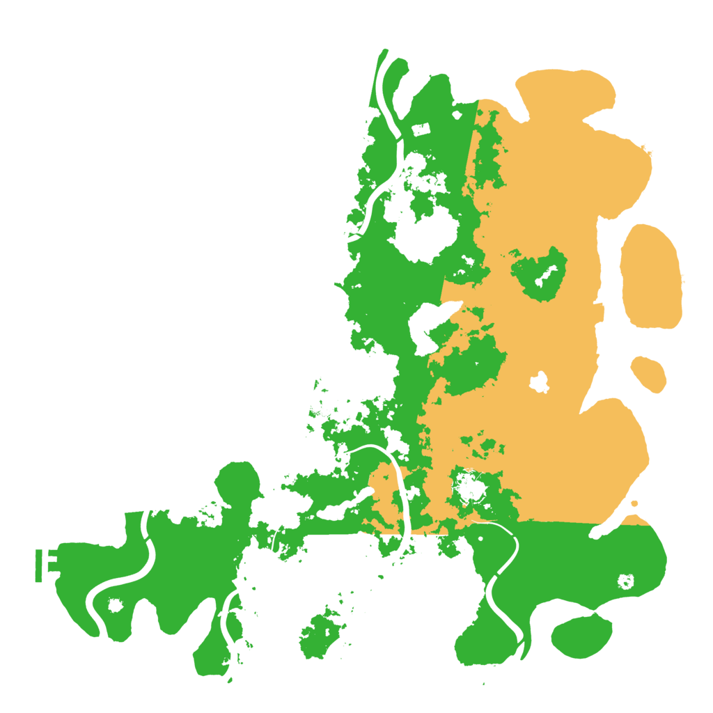 Biome Rust Map: Procedural Map, Size: 4400, Seed: 19033